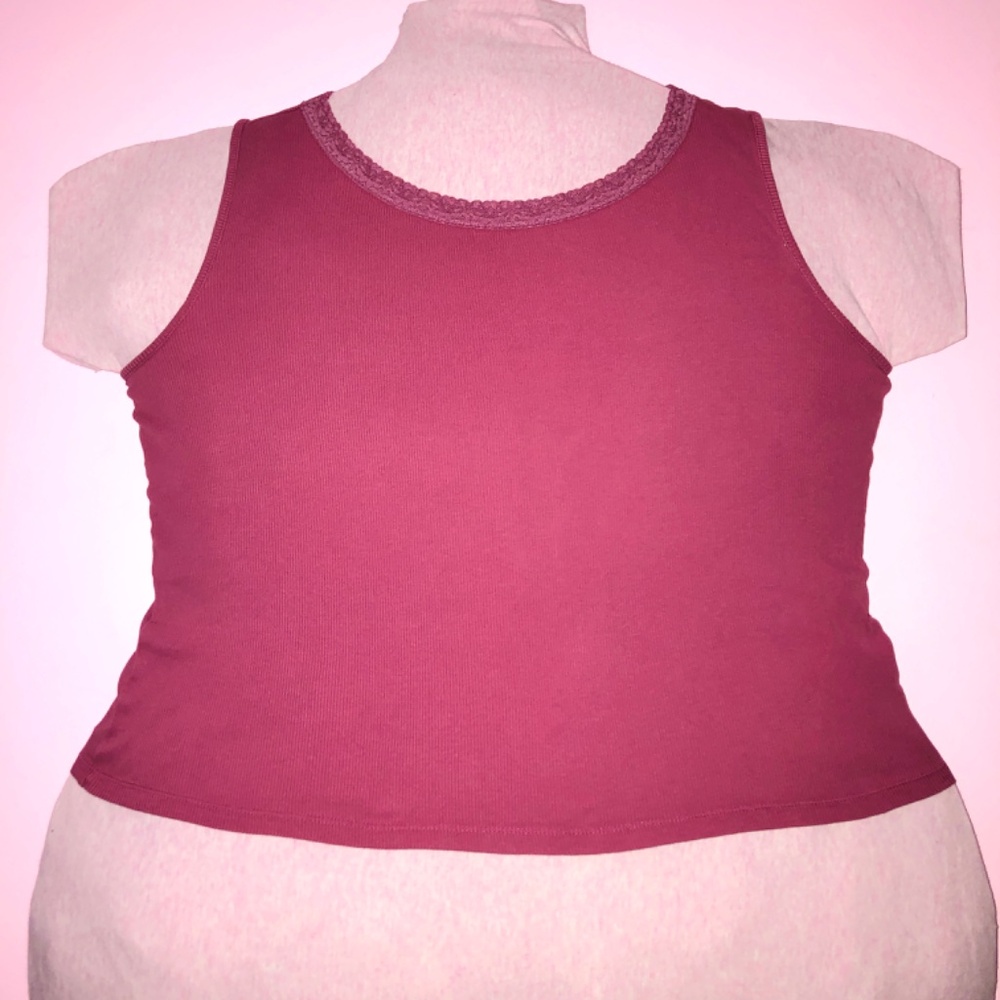 y2k 90s lace trim cami